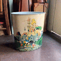 1970’s DISNEY  dustbin ディズニー　ティン缶