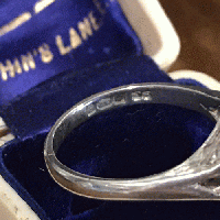 VINTAGE SILVER RING コーラルローズ