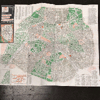 1980〜90年代パリの観光ガイドマップ PLAN DU PARIS