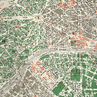 1980〜90年代パリの観光ガイドマップ PLAN DU PARIS