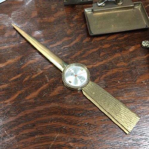 BULER SWISS ペーパーナイフ型時計 1960〜70年代｜「GENIO
